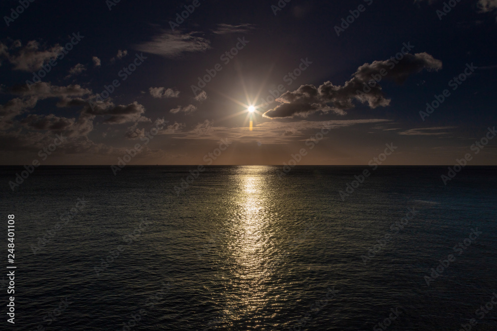 Canvas Prints sunset over the sea