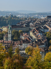 Aerial view of Bern, Switzerland