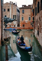 Fototapeta na wymiar Venice canal Gondola