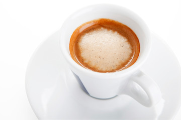 Hot coffee espresso