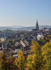 Fototapeta premium Aerial view of Bern, Switzerland