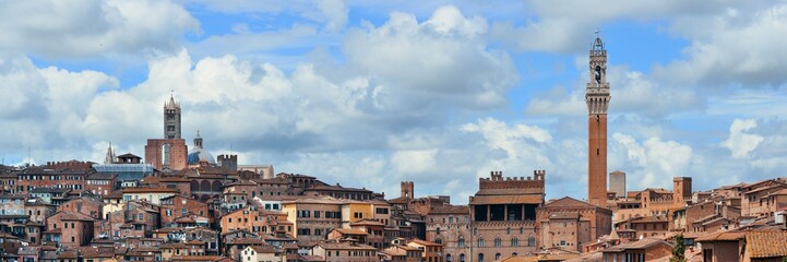 Fototapeta na wymiar Siena panorama