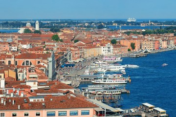 Venice skyline viewed from above