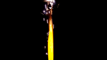 Firework candle as background