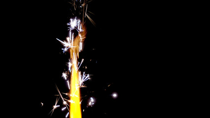 Firework candle as background