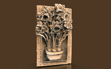 old oil lamp on the wall