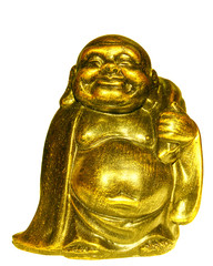 Statuette of Hotei on isolates.