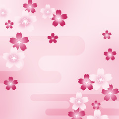 Fototapeta na wymiar 桜　さくら　和柄　和風　和柄背景　和風背景　花見