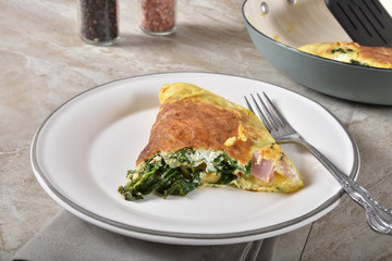Healthy spinach omelet