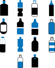 Bottle Icons - Blue Version