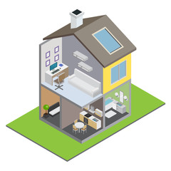 Townhouse Building Illustration