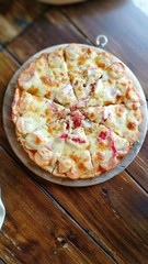 Pizza at bakery shop 