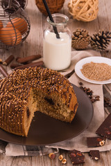 Chocolate coffee cake.