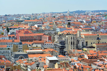 Fototapeta na wymiar Piękna panorama Lizbony, Portugalia