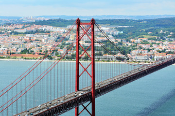 Most 25 Kwietnia w Lizbonie, Portugalia