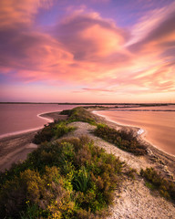 Sunset at Saline Contivecchi
