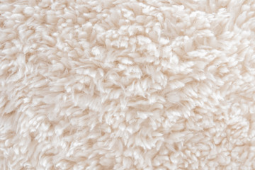 Background texture of white fur.