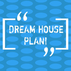 Handwriting text Dream House Plan. Concept meaning construction working drawings that define all specification Columns of Small Color Oval Shape Geometric Pattern in Seamless Repetition