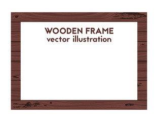 Square wooden frame.
