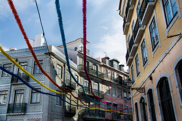 Alfama w Lizbonie, Portugalia