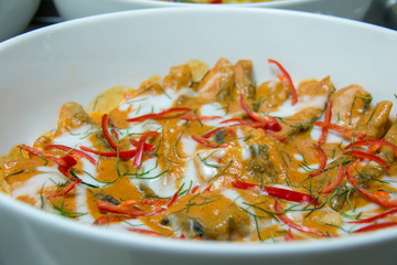  cuisine delicious Thai food in dish