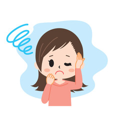 Young woman suffering from hair loss Upper body