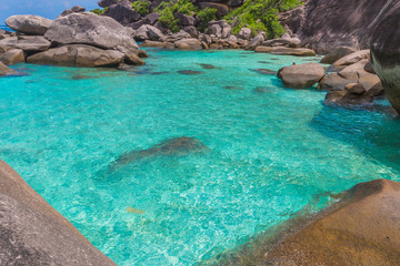 Beautiful sea water place of Similan Island, Thailand