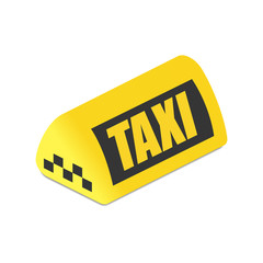 Taxi yellow symbol isometric