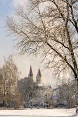 Moosburg im Winter - 248428992