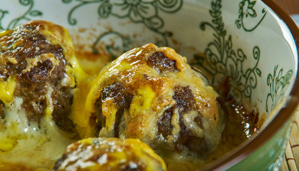 Cheesy Meatballs and Shells Casserole