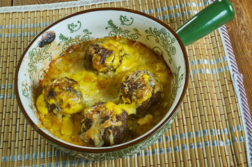 Cheesy Meatballs and Shells Casserole