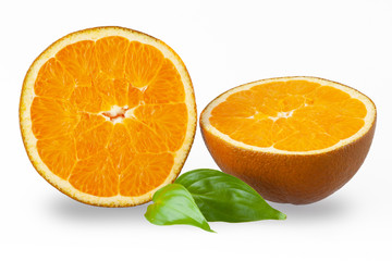 frische Schokoladen Orange, halbiert, Nahaufnahme