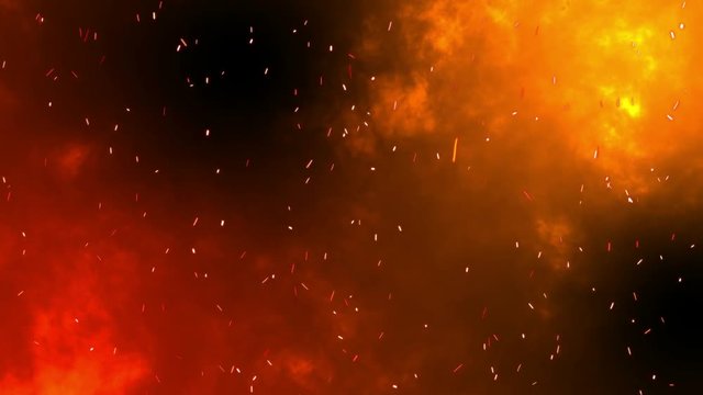 Burn Background. This stock motion graphics pack features a clip of sparks and smoke where particles move in one direction. This background comes in red-orange color backgrounds and varying sparks par