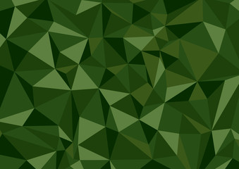 Green geometric background with rhombs