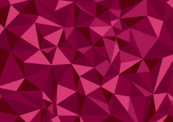 Fototapeta premium Burgundy geometric background with rhombs