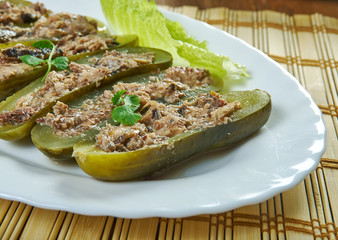 Tuna Salad Pickle Boats