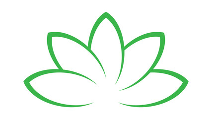 Lotus icon. Lotus logo vector design