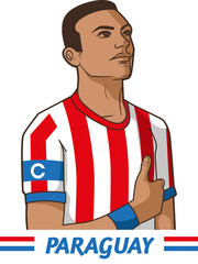 Paraguay Soccer captain