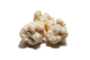 Cauliflower cabbage vegetable on white background. 
