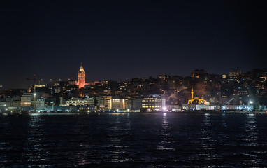 View of the Galata tower, European part of Istanbul