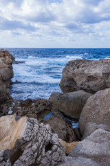Dwejra, Gozo Island, Malta in winter.