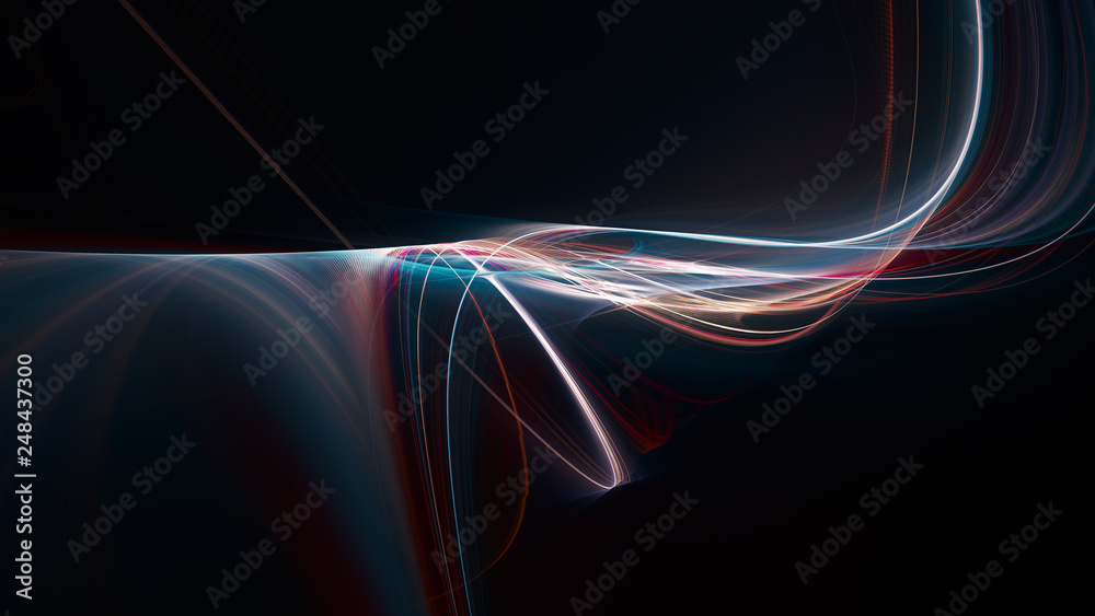 Poster abstract background element. dynamic curves ands blurs pattern. detailed fractal graphics. science a