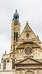 Fototapeta na wymiar Church Saint-Etienne-du-Mont near the Pantheon, Paris, France