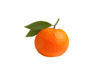 tangerine isolated on white background