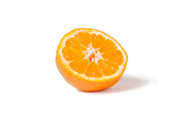 tangerine isolated on white background