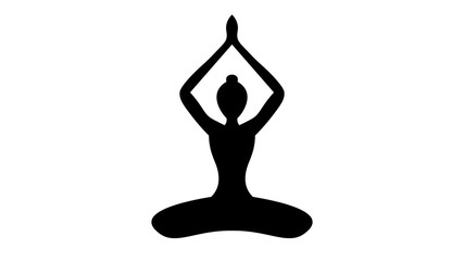 Yoga icon. Yoga logo vector design. Meditation logo, meditation icon