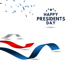 Happy Presidents Day Vector Template Design Illustration