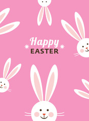 Obraz premium Bunny ears, Happy Easter card