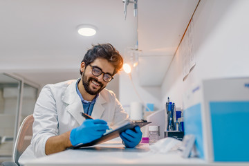 scientist working in laboratory