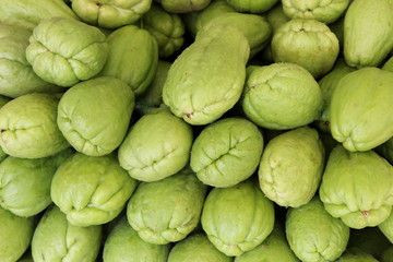 Chayote, Stapel, Markt